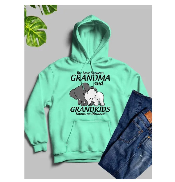 The Love Between Grandma And Grandkids Knows No Distance Hoodie