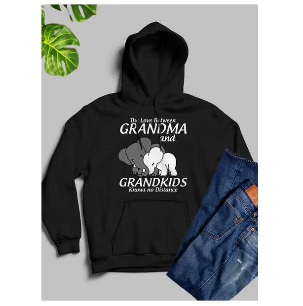 The Love Between Grandma And Grandkids Knows No Distance Hoodie