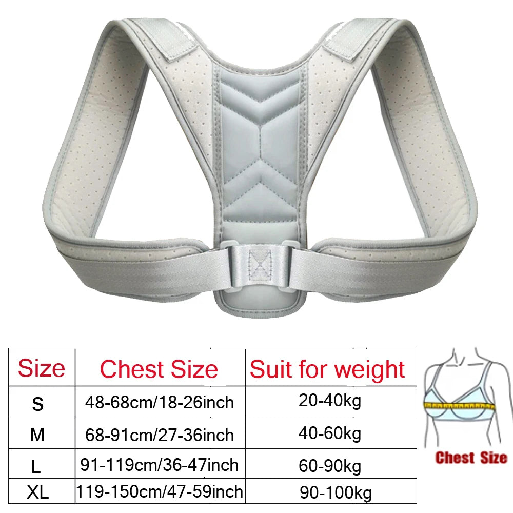 Adjustable Posture Corrector Preventing Humpback Protection Spine Pain Relief Correction Belt Women Men Back Shoulder Support