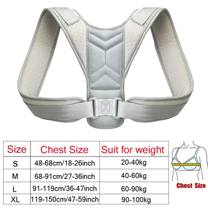 Adjustable Posture Corrector Preventing Humpback Protection Spine Pain Relief Correction Belt Women Men Back Shoulder Support