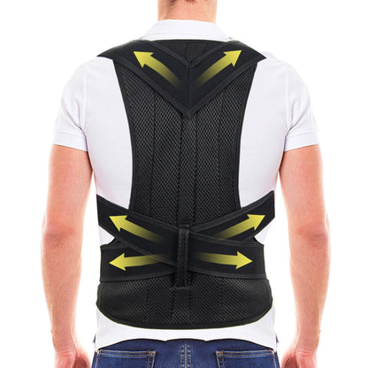 Back Brace Posture Corrector Belt for Women & Men Back Lumbar Support, Adjustable Shoulder Posture Support for Improve Scoliosis