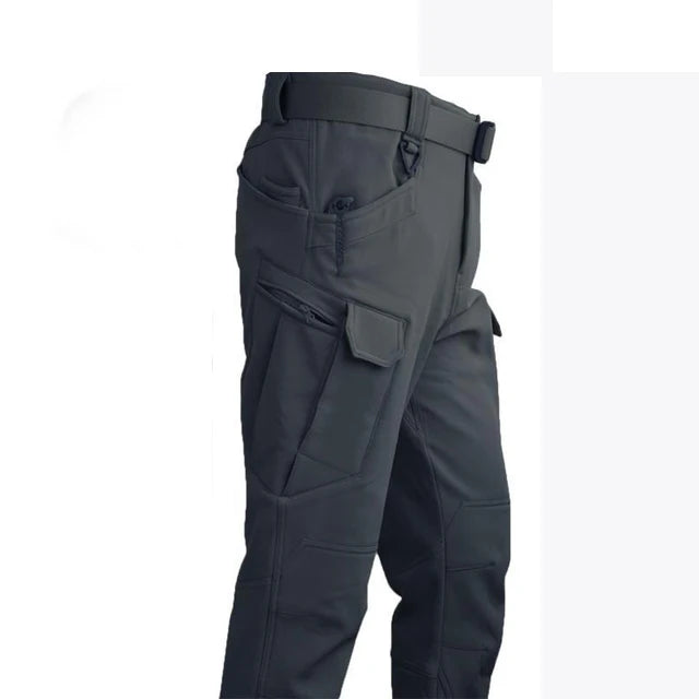 Men Winter Waterproof Climbing SkiingTrekking Fleece Fishing Tactical Sharkskin Cargo Pants Jackets Camping Hiking Trousers