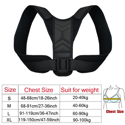 Adjustable Posture Corrector Preventing Humpback Protection Spine Pain Relief Correction Belt Women Men Back Shoulder Support