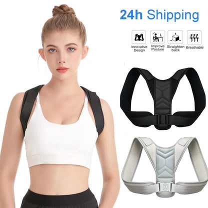 Adjustable Posture Corrector Preventing Humpback Protection Spine Pain Relief Correction Belt Women Men Back Shoulder Support