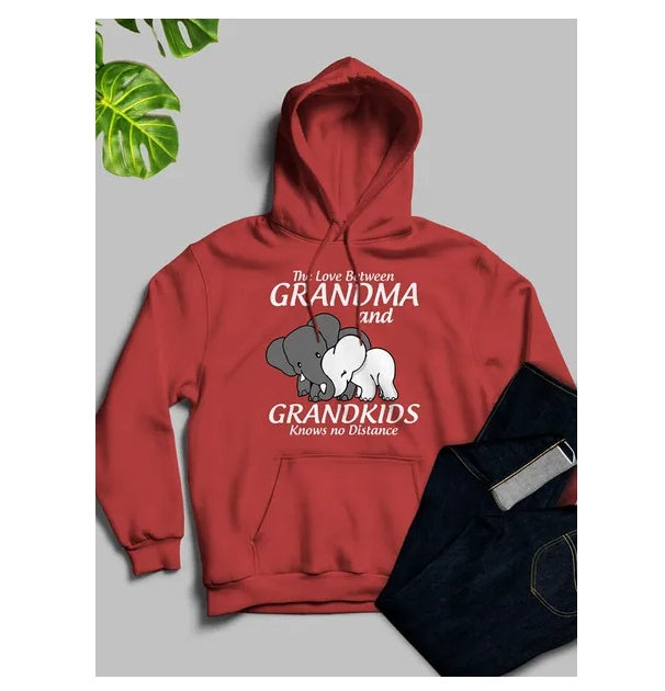 The Love Between Grandma And Grandkids Knows No Distance Hoodie