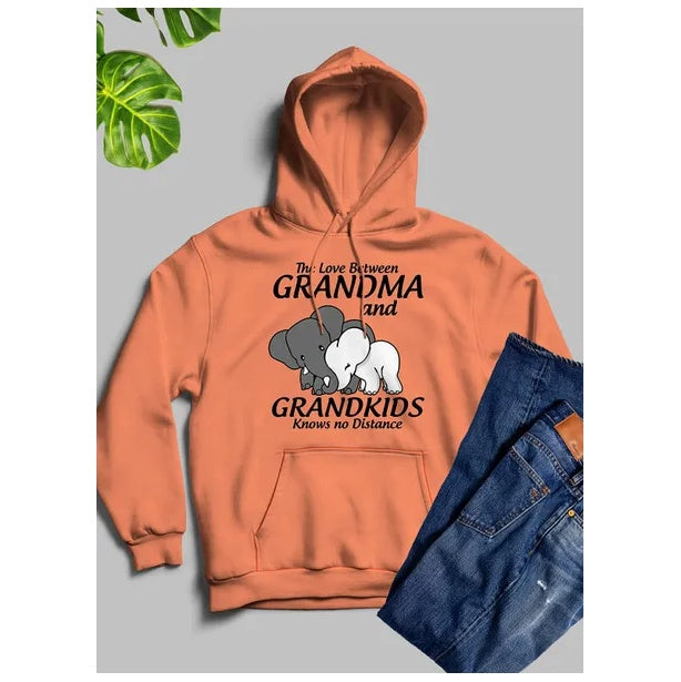 The Love Between Grandma And Grandkids Knows No Distance Hoodie